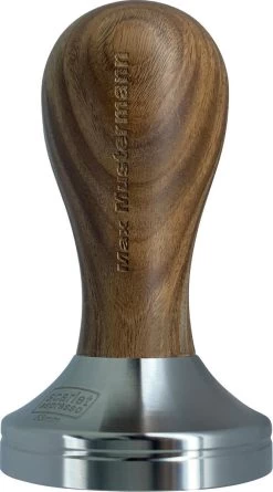 Expresso écarlate | Tamper "Classic" - Avec Gravure Laser De Nom Personnel Dans Un Manche En Bois Noble Bois De Santal Broin 51 Mm