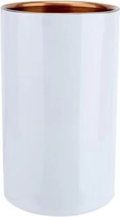 Cave à Vin En Cuivre White D12x20cm Outside Blanc - Intérieur Cuivre