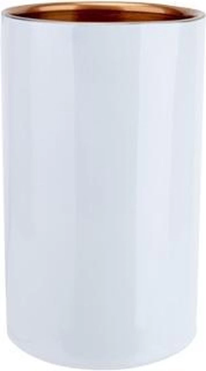 Cave à Vin En Cuivre White D12x20cm Outside Blanc - Intérieur Cuivre 3 Cave à Vin En Cuivre White D12x20cm Outside Blanc - Intérieur Cuivre