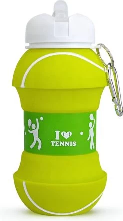 Gourde De Tennis Pour Tout-petits à Adultes - Gourde Pour Enfants De 550 Ml - Bouteille De Sport - Bouteille D'eau De Tennis - Bouteille D'eau Pliable - Pliable - Gourde De Voyage/camping -Dégustation Délicate 668x1200 1
