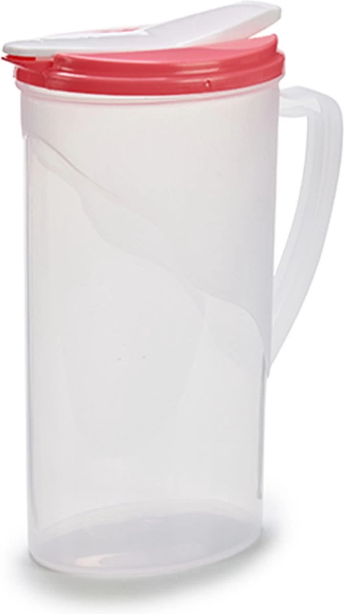 Pichet à Eau/pichet à Jus Transparent/rouge Avec Couvercle 1,8 Litre En Plastique - Pichet étroit Qui Tient Dans La Porte Du Réfrigérateur 3 Pichet à Eau/pichet à Jus Transparent/rouge Avec Couvercle 1,8 Litre En Plastique - Pichet étroit Qui Tient Dans La Porte Du Réfrigérateur