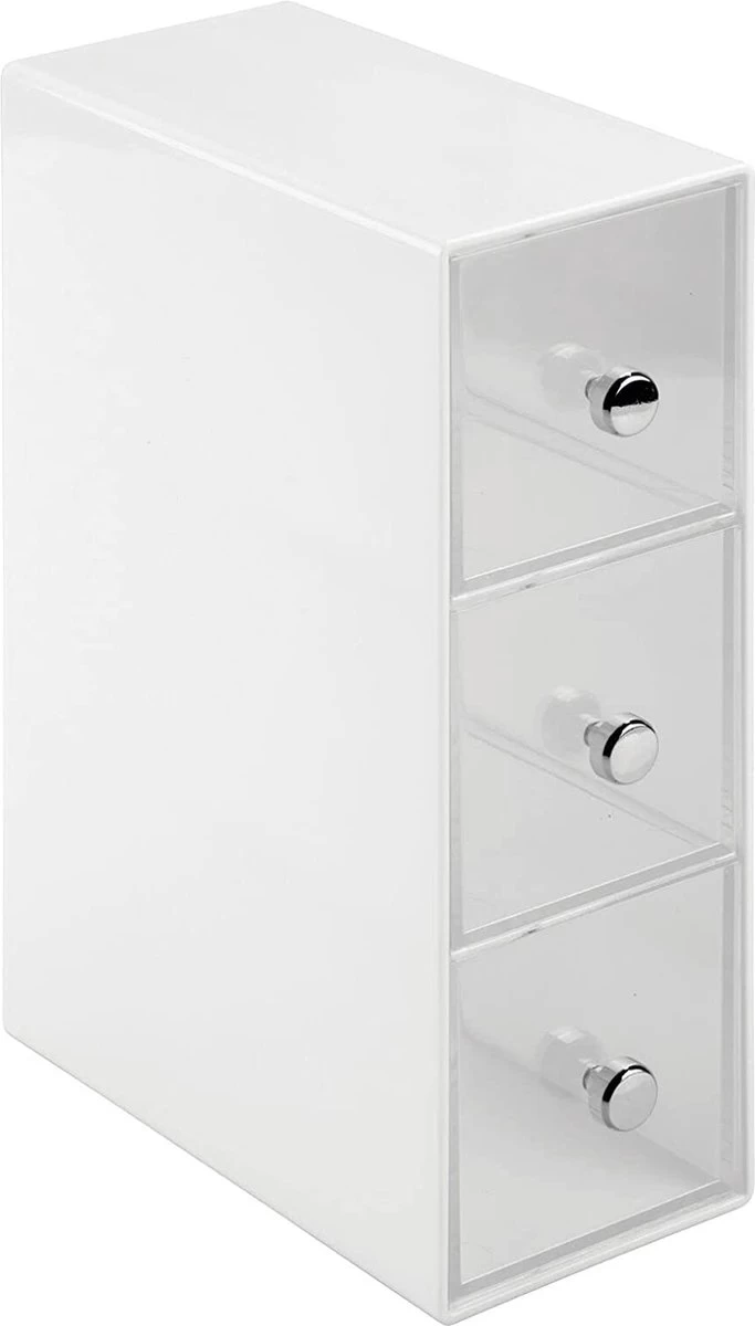 MDesign - Boîte à Thé - Commode/boîte De Rangement/organisateur - Pour La Cuisine - Pour Différents Types De Sachets De Thé, Dosettes De Café, Bonbons Et Plus - Pratique/résistant - Blanc/transparent 6 MDesign - Boîte à Thé - Commode/boîte De Rangement/organisateur - Pour La Cuisine - Pour Différents Types De Sachets De Thé, Dosettes De Café, Bonbons Et Plus - Pratique/résistant - Blanc/transparent – Image 4