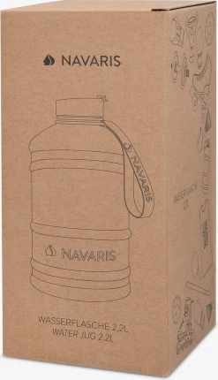 Gourde En Acier Inoxydable Navaris - 2L - Gourde Extra Large En Acier Inoxydable Avec Bouchon - Idéal Pendant Le Sport -Dégustation Délicate 689x1200 4