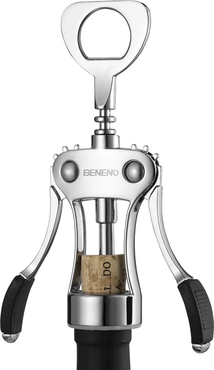 Tire-bouchon, Tire-bouchon De Vin De Qualité Supérieure En Alliage De Zinc Ouvre-bouteille De Vin Avec Ouvre-bouteille Multifonction Pour Bouchons Et Capsules, Argent 3 Tire-bouchon, Tire-bouchon De Vin De Qualité Supérieure En Alliage De Zinc Ouvre-bouteille De Vin Avec Ouvre-bouteille Multifonction Pour Bouchons Et Capsules, Argent