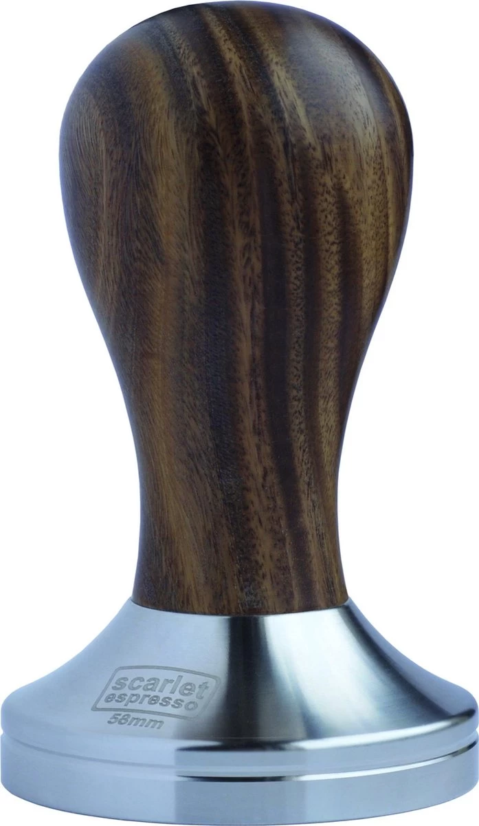 Expresso écarlate | Tamper "Classic" Pour Barista; Avec Poignée Ergonomique En Bois Précieux Et Base En Acier Inoxydable De Précision. Bois De Santal Vert 58 Mm 3 Expresso écarlate | Tamper "Classic" Pour Barista; Avec Poignée Ergonomique En Bois Précieux Et Base En Acier Inoxydable De Précision. Bois De Santal Vert 58 Mm