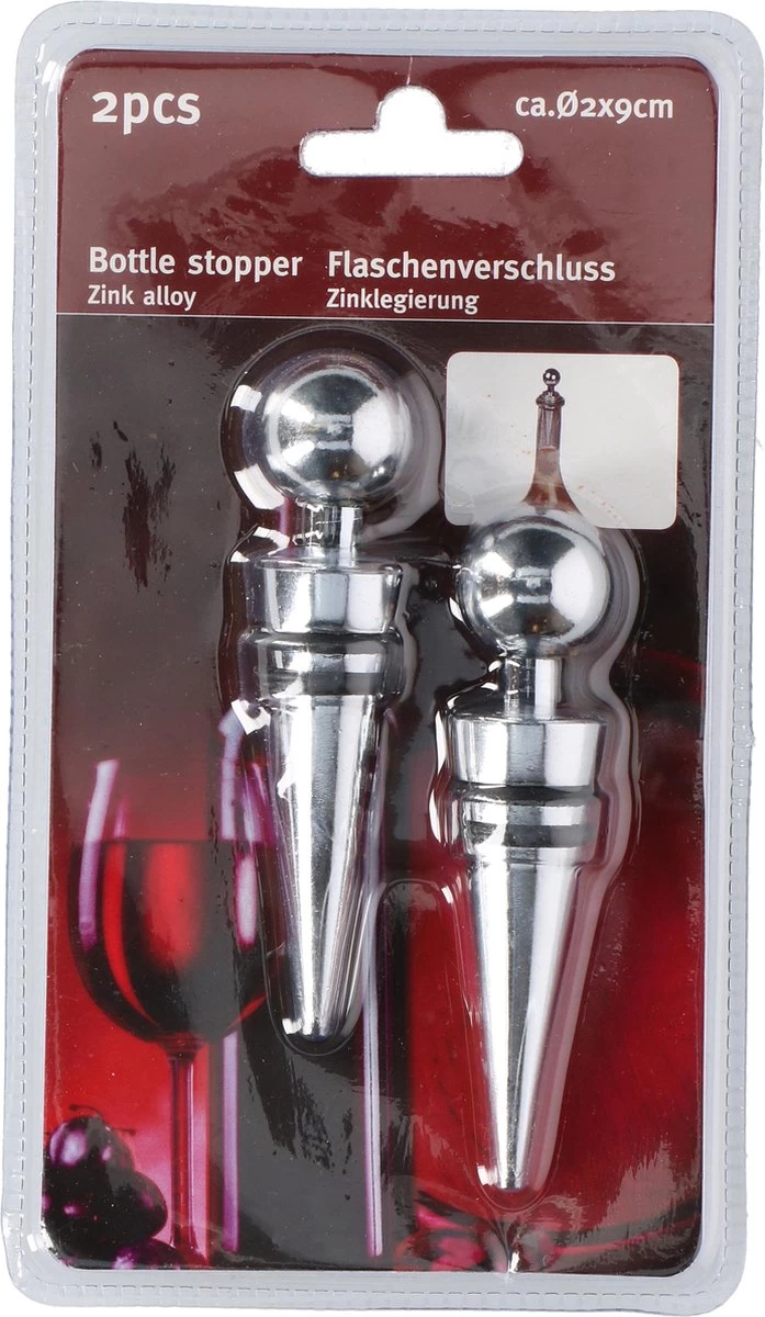 Bouchon De Bouteille - Bouchon De Bouteille - Bouchon De Vin - Bouchon De Vin - Acier Inoxydable - 2 Pièces 3 Bouchon De Bouteille - Bouchon De Bouteille - Bouchon De Vin - Bouchon De Vin - Acier Inoxydable - 2 Pièces