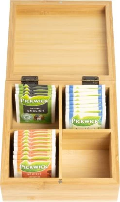 Boîte à Thé/boîte à Thé En Bois De Bamboe Marron 4 Compartiments 16 Cm - Boîtes/caisses à Sachets De Thé 9 Boîte à Thé/boîte à Thé En Bois De Bamboe Marron 4 Compartiments 16 Cm - Boîtes/caisses à Sachets De Thé -Dégustation Délicate 712x1200