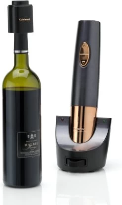 Ouvre-bouteille Cuisinart ® CW050E | Tire-bouchon électrique | Comprend Un Scellant Sous Vide Pour Conserver Le Vin Au Frais -Dégustation Délicate 716x1200