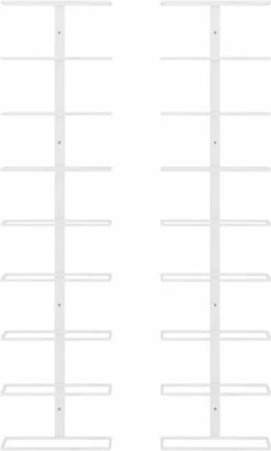 VidaXL -bouteilles Range-bouteilles Pcs Fixation Murale Pour 9 Bouteilles Fer Blanc -Dégustation Délicate 722x1200 1