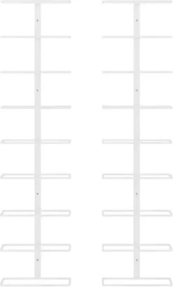 VidaXL -bouteilles Range-bouteilles Pcs Fixation Murale Pour 9 Bouteilles Fer Blanc -Dégustation Délicate 724x1200