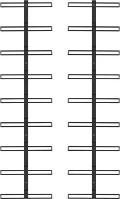 Range-bouteilles Premium - Casiers à Vin Muraux Pour 18 Bouteilles 2 Pcs Fer Noir 12 Range-bouteilles Premium - Casiers à Vin Muraux Pour 18 Bouteilles 2 Pcs Fer Noir -Dégustation Délicate 725x1200 1
