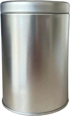 Lot De 12 Boîtes Rondes En Tôle Avec Couvercle - Boîte De Rangement - Boîte De Rangement - Boîte à Thé - Diamètre 7,2 Cm - Hauteur 10,7 Cm