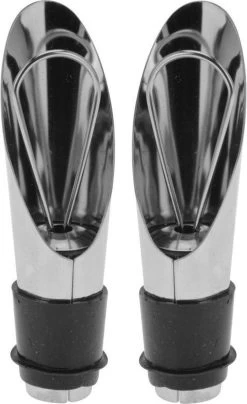 2x Bec Verseur De Bouteille De Vin Avec Bouchon En Acier Inoxydable - Bouchon Verseur / Bouchon D'étanchéité - Bec Verseur / Bouchon Verseur