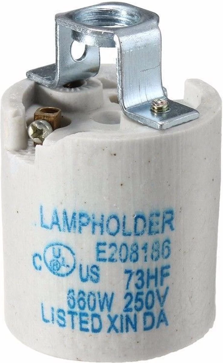 Vintage Industrial E27 Edison Vis Ampoule Céramique Porcelaine Titulaire Socket Lampe Titulaire 6 Vintage Industrial E27 Edison Vis Ampoule Céramique Porcelaine Titulaire Socket Lampe Titulaire – Image 4