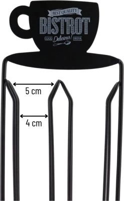 Orange85 Porte-gobelet à Café - Capsules - Tasse à Café - Rangement - Rangement - Porte-capsule - Montant - Avec Tasse à Café - Bistro -Dégustation Délicate 743x1200