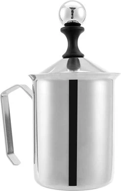 Mousseur à Lait à Double Maille En Acier Inoxydable De 500 Ml Fait à La Main, Avec Stylo à Café Latte Art, 8 X 8 X 18 Cm -Dégustation Délicate 763x1200