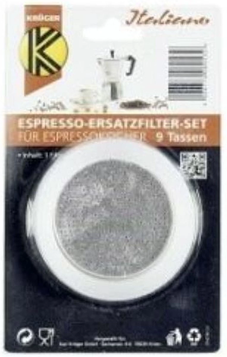 KARL KRÜGER Jeu De Pièces De Rechange Machine à Expresso 12 Tasses Filtre Bague D'étanchéité 3 KARL KRÜGER Jeu De Pièces De Rechange Machine à Expresso 12 Tasses Filtre Bague D'étanchéité