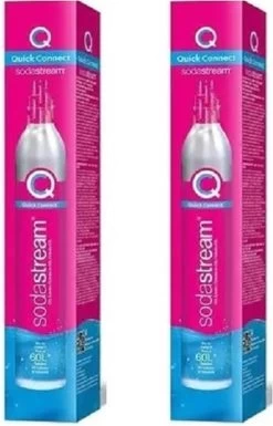 SodaStream Quick Connect CO2 Rose Cylindre - Pack Discount 2 Pièces