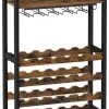 Nancy's Plaisance Casier à Vin Avec Porte-Verres - Porte-Vin - Porte-Bouteilles - Debout - Industriel - Marron Et Zwart - 66 X 30 X 100 Cm 1 Nancy's Plaisance Casier à Vin Avec Porte-Verres - Porte-Vin - Porte-Bouteilles - Debout - Industriel - Marron Et Zwart - 66 X 30 X 100 Cm -Dégustation Délicate 772x1200 4