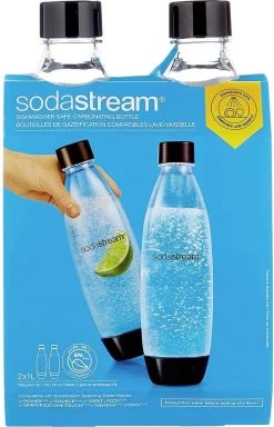 SodaStream - Pack De 2 Bouteilles Lavables Au Lave-vaisselle 1L