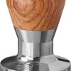 Expresso écarlate | Tamper "Passion" Pour Barista; Avec Poignée Ergonomique En PVC Ou En Bois Précieux De Votre Choix Et Base En Acier Inoxydable De Précision. Palissandre 51 Mm + Planche De Tige