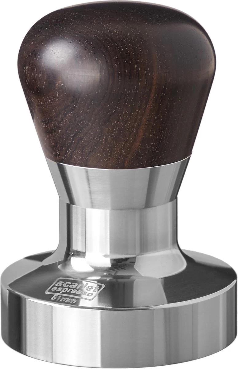 Expresso écarlate | Tamper "Passion" Pour Barista; Avec Poignée Ergonomique En PVC Ou En Bois Précieux De Votre Choix Et Base En Acier Inoxydable De Précision. Noir ébène 51 Mm 3 Expresso écarlate | Tamper "Passion" Pour Barista; Avec Poignée Ergonomique En PVC Ou En Bois Précieux De Votre Choix Et Base En Acier Inoxydable De Précision. Noir ébène 51 Mm