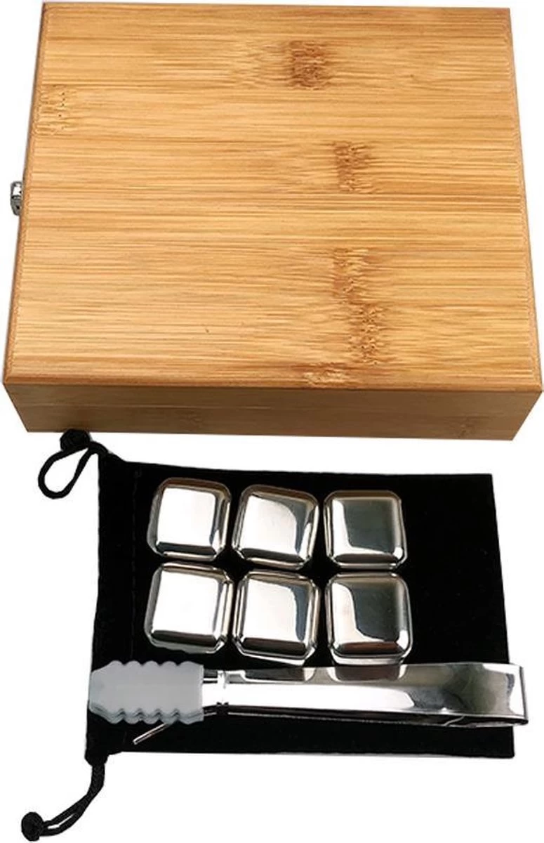 Set De Pierres à Whisky (6 Pièces) Incl. - Pierres Whisky Les Tenailles - Luxe Gift Set - Cubes De Glace Réutilisables - Icecubes Avec Des Pinces 6 Set De Pierres à Whisky (6 Pièces) Incl. - Pierres Whisky Les Tenailles - Luxe Gift Set - Cubes De Glace Réutilisables - Icecubes Avec Des Pinces – Image 4