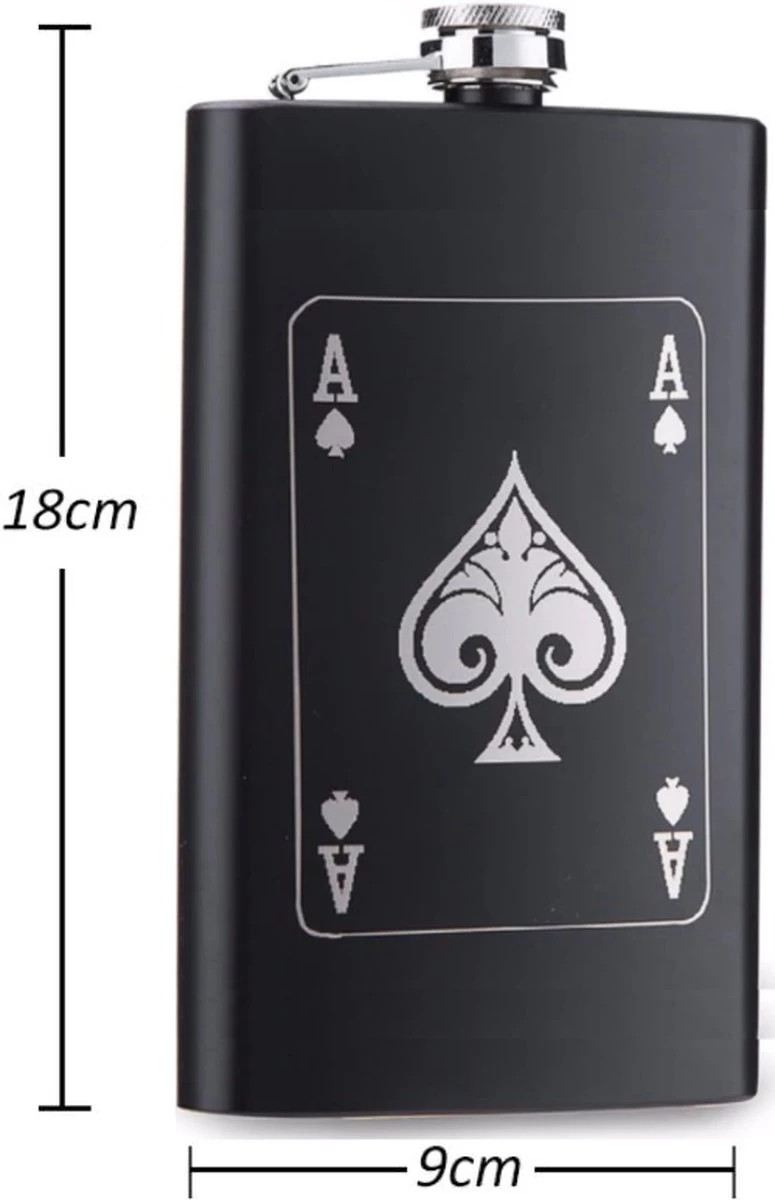 Carte à Jouer As De Bêches En Acier Inoxydable Noir - Carte De Poker - 354 Ml / 12 Oz - Cantine Noire - Chardonneret - Flasque De Poche - Flasque Noire - Bouteille De Boisson - Flacon De Boisson - Bouteille De Poche - As De Pelles - Carte à Jouer 4 Carte à Jouer As De Bêches En Acier Inoxydable Noir - Carte De Poker - 354 Ml / 12 Oz - Cantine Noire - Chardonneret - Flasque De Poche - Flasque Noire - Bouteille De Boisson - Flacon De Boisson - Bouteille De Poche - As De Pelles - Carte à Jouer – Image 2