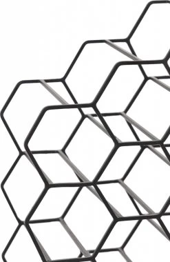 Light & Living Salbris Wine Rack - Noir Mat - 48 X 18 X 52cm - 20 Bouteilles -Dégustation Délicate 781x1200 1