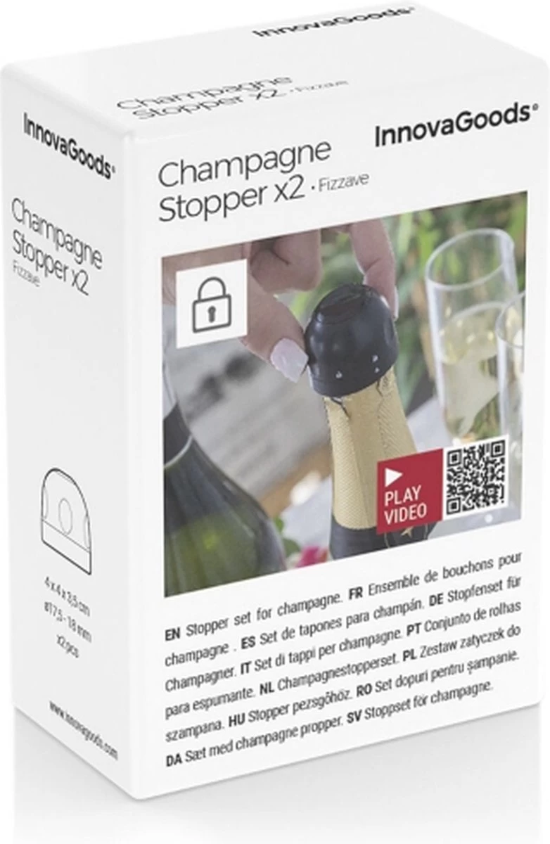 INNOVAGOODS - BOUCHONS DE CHAMPAGNE - 2 PIÈCES - BOUTEILLE DE FERMETURE 10 INNOVAGOODS - BOUCHONS DE CHAMPAGNE - 2 PIÈCES - BOUTEILLE DE FERMETURE – Image 8