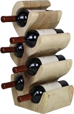 Casier à Vin En Bois Robuste Pour 6 Bouteilles De 'Jude' - Rural Rustique Et Industriel 5 Casier à Vin En Bois Robuste Pour 6 Bouteilles De 'Jude' - Rural Rustique Et Industriel -Dégustation Délicate 782x1200