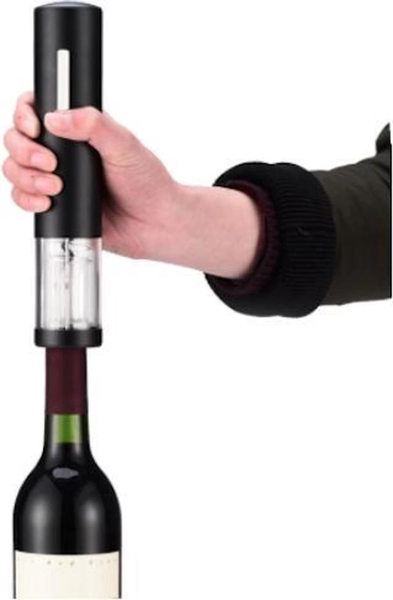 Ouvre-bouteille électrique Veex - Tire-bouchon - Ouvre-bouteille Automatique - Avec Coupe-papier - Noir 3 Ouvre-bouteille électrique Veex - Tire-bouchon - Ouvre-bouteille Automatique - Avec Coupe-papier - Noir