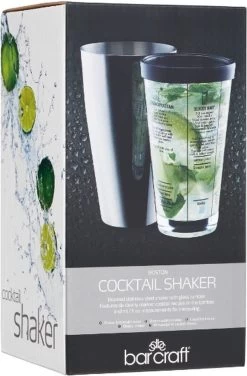 Barcraft Shaker à Cocktail Boston 400 Ml Acier Inoxydable/Verre Argent 11 Barcraft Shaker à Cocktail Boston 400 Ml Acier Inoxydable/Verre Argent -Dégustation Délicate 788x1200 1