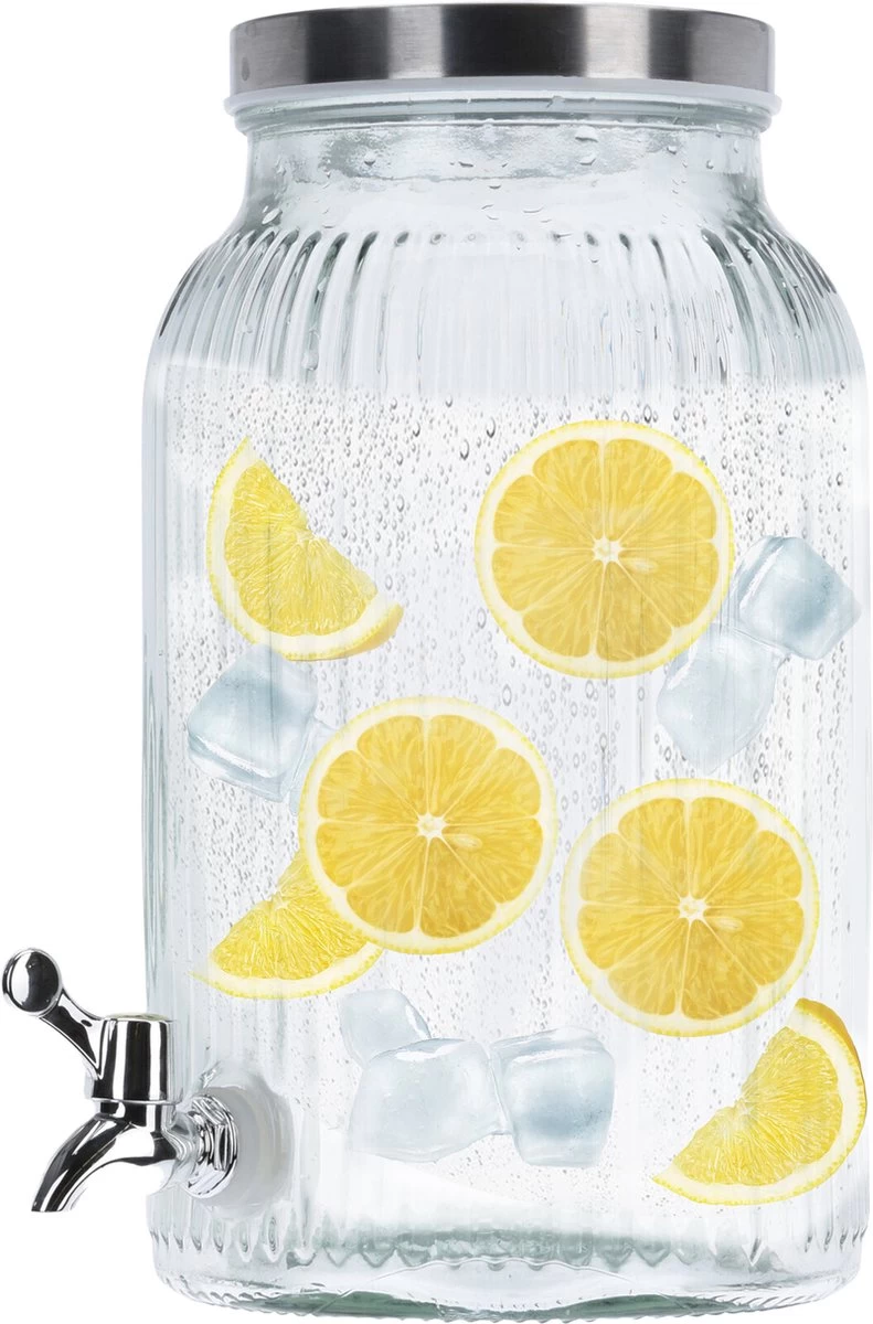 Excellent Houseware - Robinet/distributeur De Boissons à Limonade - 5,6 Litres - 2x Pièces 5 Excellent Houseware - Robinet/distributeur De Boissons à Limonade - 5,6 Litres - 2x Pièces – Image 3