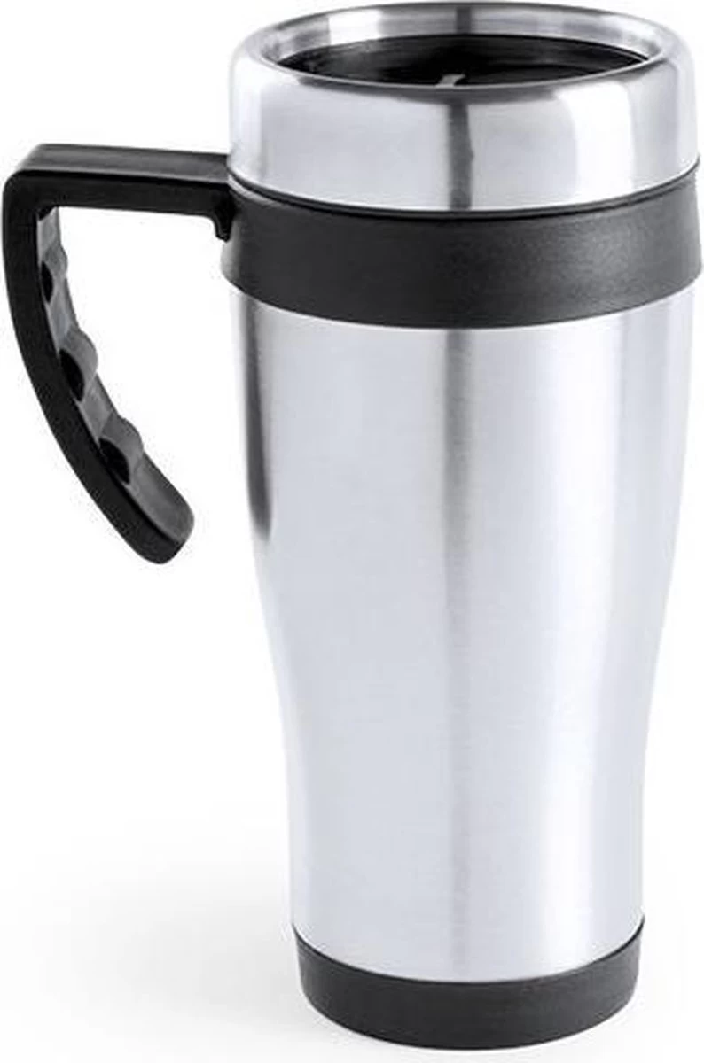 Carson 15 X Tasse Thermos / Tasses à Café Chauffantes En Acier Inoxydable Noir 500 Ml - Tasses Isolantes / Tasses De Voyage 4 Carson 15 X Tasse Thermos / Tasses à Café Chauffantes En Acier Inoxydable Noir 500 Ml - Tasses Isolantes / Tasses De Voyage – Image 2