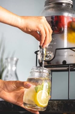 Distributeur De Boissons Sareva - Avec Support - 2 X 4 Litres -Dégustation Délicate 800x1200 58