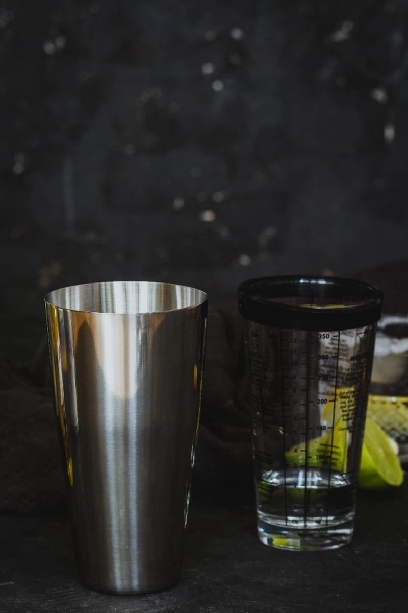 Barcraft Shaker à Cocktail Boston 400 Ml Acier Inoxydable/Verre Argent 6 Barcraft Shaker à Cocktail Boston 400 Ml Acier Inoxydable/Verre Argent – Image 4