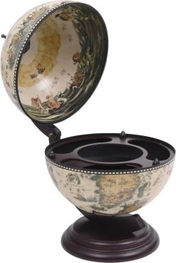 Prolenta Premium - Modèle De Table Globebar En Bois D'eucalyptus Blanc