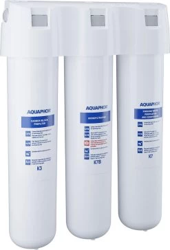 Aquaphor Système De Filtre à Charbon Actif Aquaphor - Pour L'eau - 3 Phases - 2,5 L / Min - Robinet Inclus