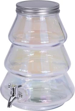 Excellent Houseware Distributeur De Boissons / Limonade / Distributeur De Jus - Verre - 4 Litres - 19 X 26 Cm