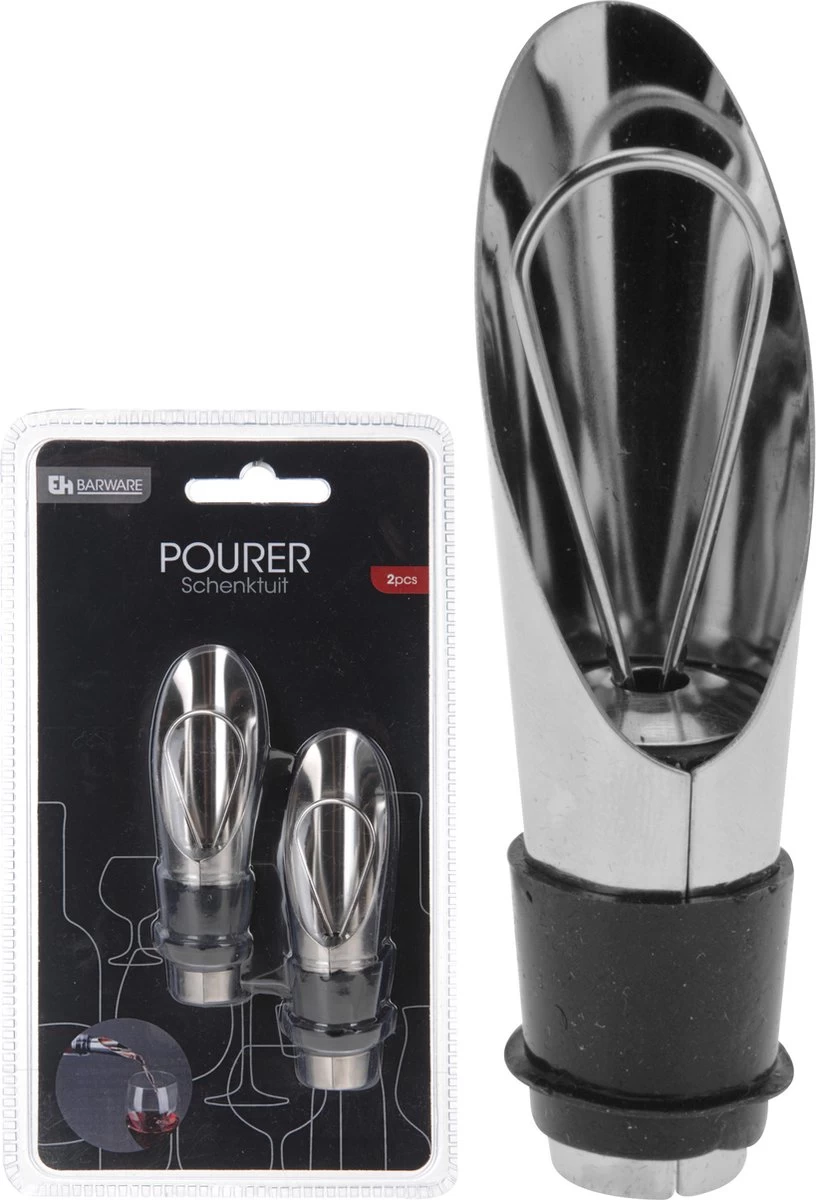 2x Bec Verseur De Bouteille De Vin Avec Bouchon En Acier Inoxydable - Bouchon Verseur / Bouchon D'étanchéité - Bec Verseur / Bouchon Verseur 5 2x Bec Verseur De Bouteille De Vin Avec Bouchon En Acier Inoxydable - Bouchon Verseur / Bouchon D'étanchéité - Bec Verseur / Bouchon Verseur – Image 3
