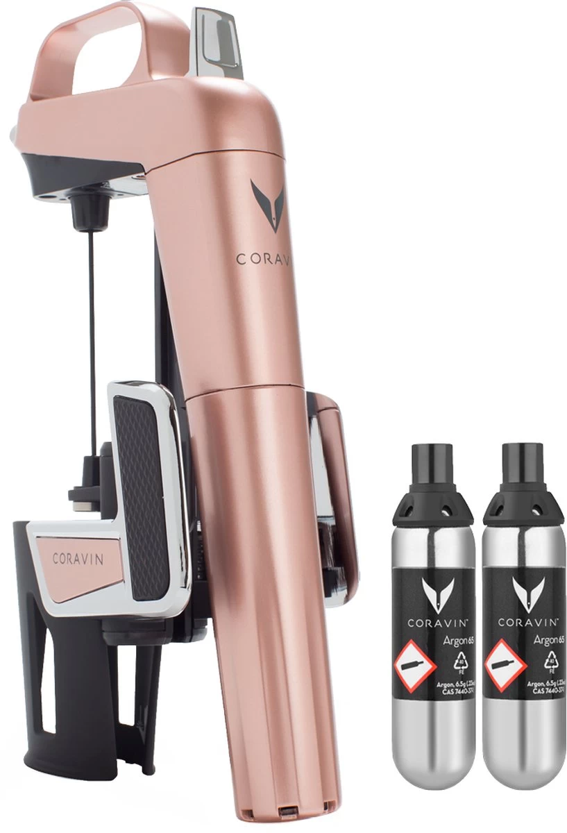 Coravin Model Two Elite - Système à Vin - Acier Inoxydable - 6x14x21 Cm - Or Rose 3 Coravin Model Two Elite - Système à Vin - Acier Inoxydable - 6x14x21 Cm - Or Rose