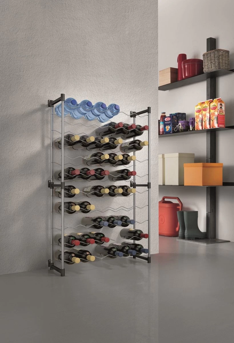 Tomado - Metaltex Barlo Bottle Rack Wine Rack - 50 X 25 X 68 Cm - Empilable - 30 Bouteilles 5 Tomado - Metaltex Barlo Bottle Rack Wine Rack - 50 X 25 X 68 Cm - Empilable - 30 Bouteilles – Image 3