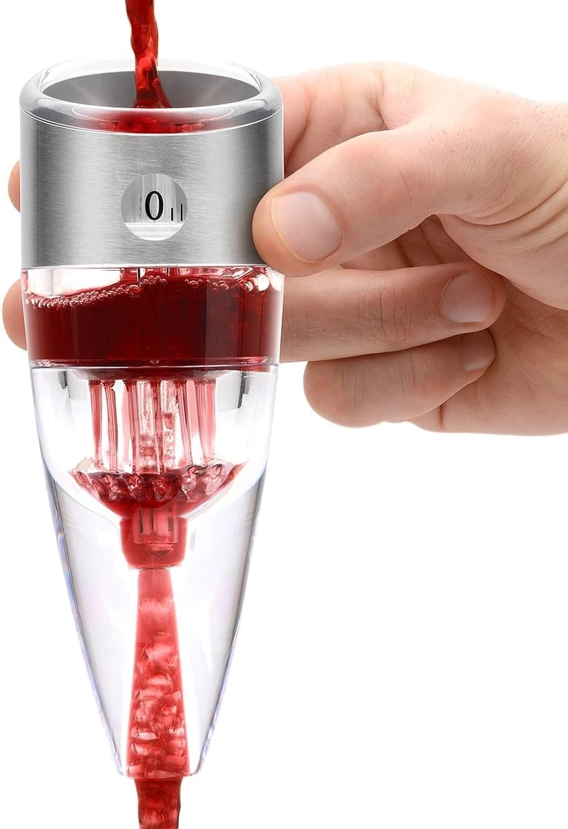 Bar Amigos Twist - Décanteur / Aérateur à Vin - Deluxe - Réglable - Fonctionnement 3 Voies - Aérateur à Vin 13 Bar Amigos Twist - Décanteur / Aérateur à Vin - Deluxe - Réglable - Fonctionnement 3 Voies - Aérateur à Vin – Image 11