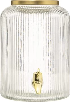 4goodz Carafe à Jus En Verres Avec Robinet Et Couvercle Dorés 5 Litres 21 4goodz Carafe à Jus En Verres Avec Robinet Et Couvercle Dorés 5 Litres -Dégustation Délicate 826x1200 2