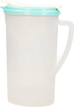 Pichet à Eau/pichet à Jus Transparent/bleu Avec Couvercle 1,8 Litre En Plastique - Pichet étroit Qui Tient Dans La Porte Du Réfrigérateur -Dégustation Délicate 827x1200 3