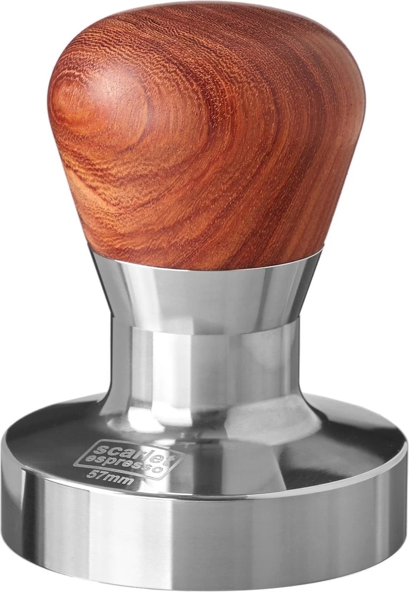 Expresso écarlate | Tamper "Passion" Pour Barista; Avec Poignée Ergonomique En PVC Ou En Bois Précieux De Votre Choix Et Base En Acier Inoxydable De Précision. Bois De Santal Rouge 57 Mm 3 Expresso écarlate | Tamper "Passion" Pour Barista; Avec Poignée Ergonomique En PVC Ou En Bois Précieux De Votre Choix Et Base En Acier Inoxydable De Précision. Bois De Santal Rouge 57 Mm