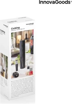 InnovaGoods Tire-Bouchon Électrique Ouvre-Vin Ensemble De Vin Électrique Avec Accessoires De Vêtements Pour Bébé Pour Le Vin - Coupe-Capsule Verseur De Vin Et Pompe à Vin -Dégustation Délicate 831x1200 1