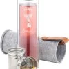 Bouteille à Thé En Verre Navaris Avec Filtre - 500 Ml - Bouteille D'eau En Verre - Gourde à Double Paroi - Bouteille Avec Bouchon, Infuseur à Thé Et Couvercle -Dégustation Délicate 832x1200 2