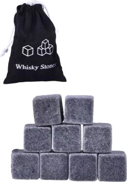Whisky Stones Glaçons Réutilisables - Whisky Stones Réutilisables - 9 Pièces